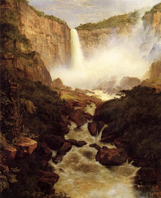 Frederic Edwin Church Tequendama Falls near Bogota, New Granada Germany oil painting art